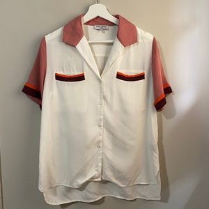 Opening Ceremony Silk Button Down